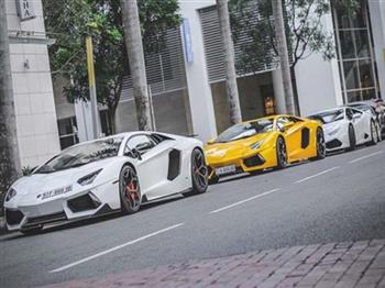 Họp mặt dàn siêu xe Lamborghini 80 tỷ đồng tại Sài Gòn